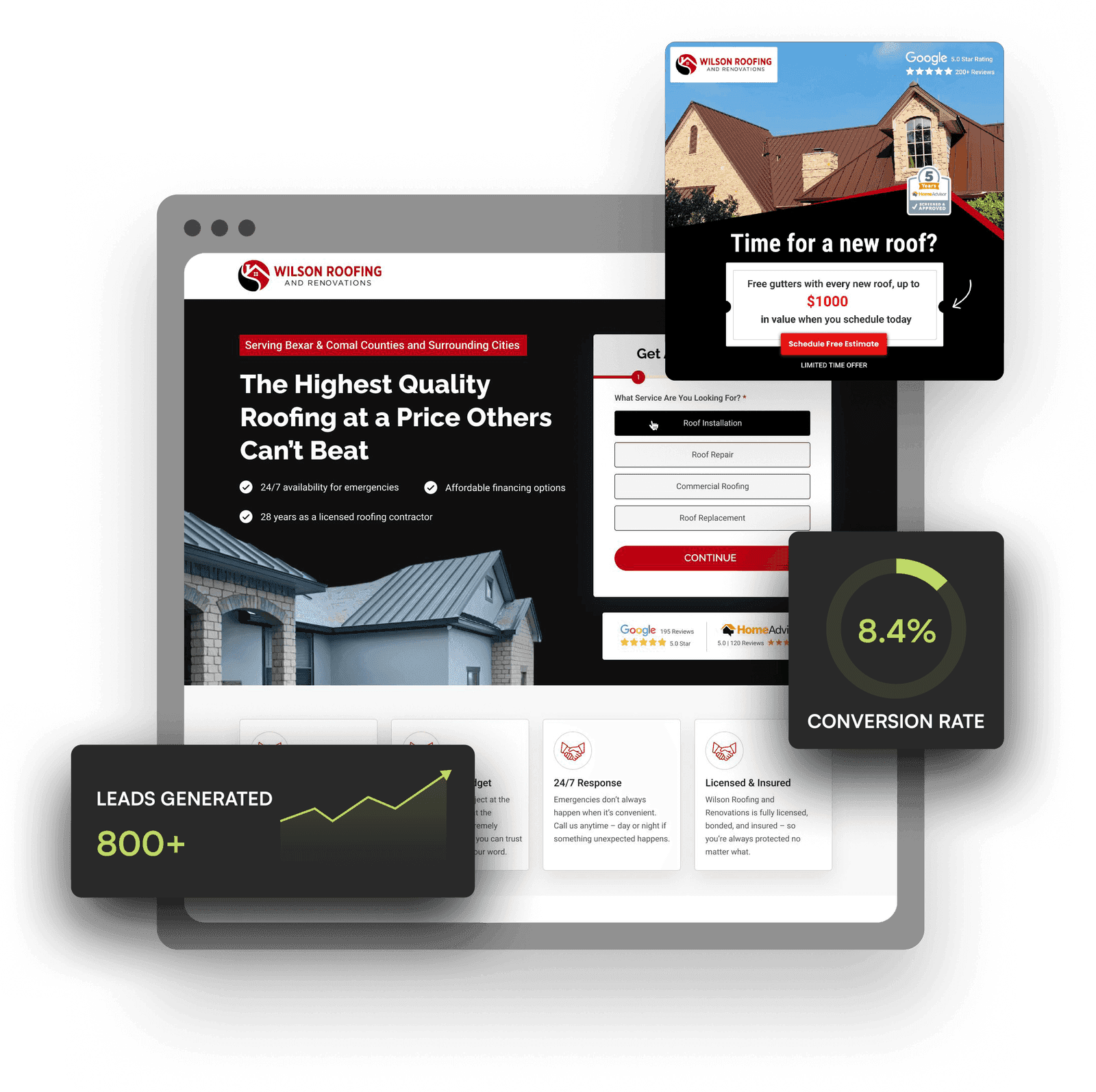 Roofing Company Marketing Agency – Hero Image